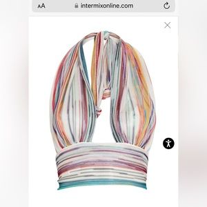Missoni Mare Striped Knit Halter Top